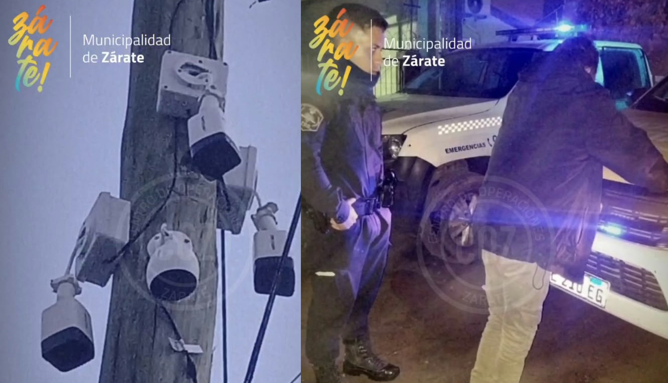 Vandalizó tres cámaras del COZ y deberá hacerse cargo del daño ocasionado