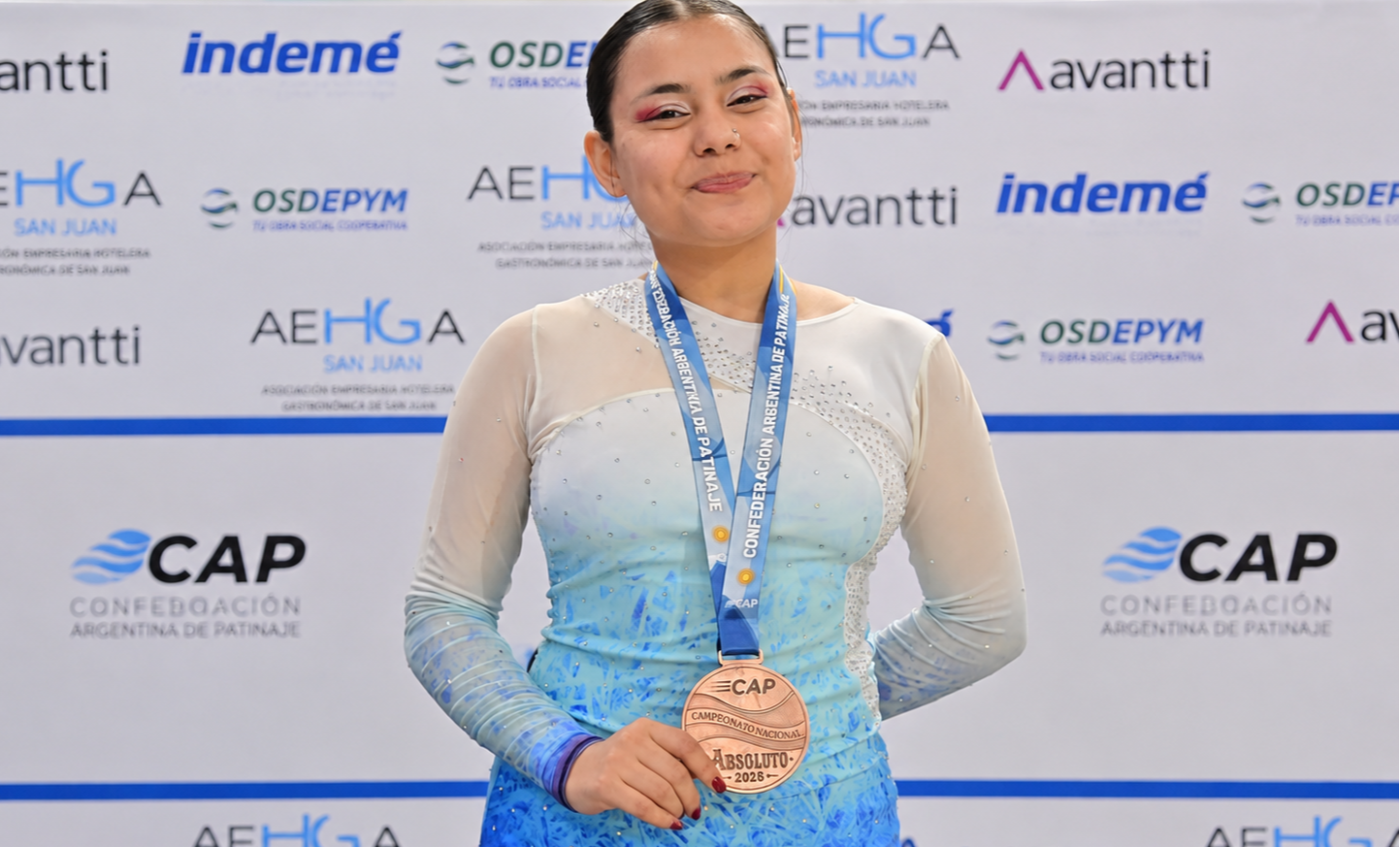 Zárate nuevamente en el medallero nacional de patinaje por el club Carlos Pellegrini