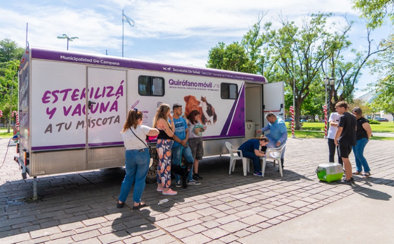 Campana: el quirófano móvil realizará castraciones de mascotas en San Felipe