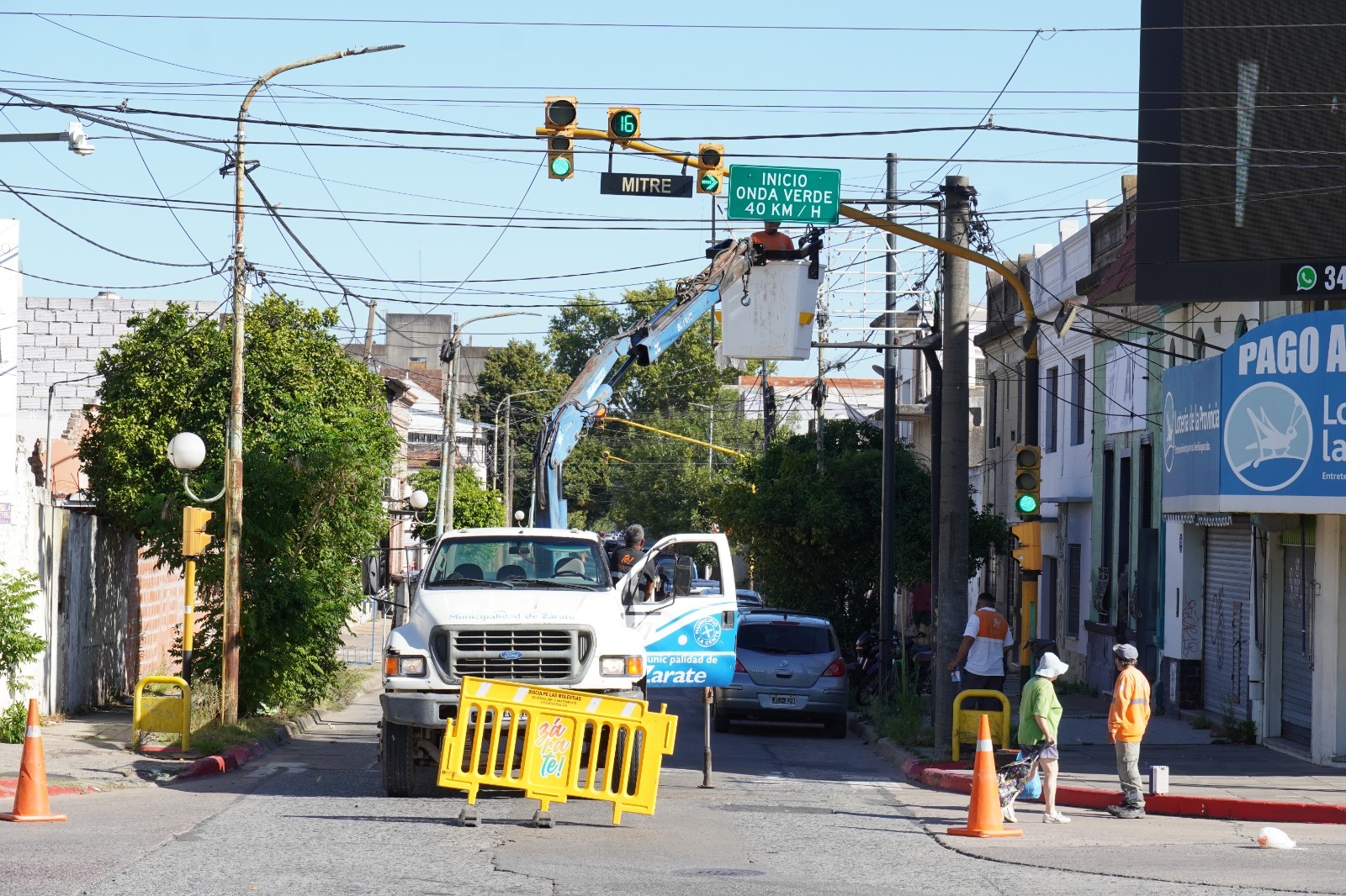 Comenzó a funcionar la Onda Verde en la avenida Lavalle