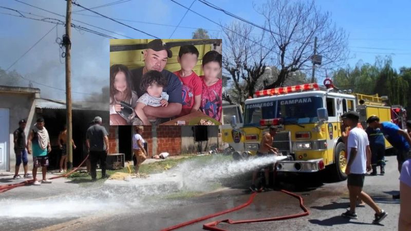 Horror en Campana: las hipótesis que analiza la Justicia sobre el incendio en el que murieron cuatro hermanos