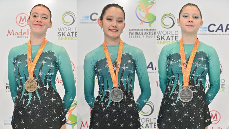 ¡Oro y Plata para Zárate en el Festival Panamericano de Novatos de Patín Artístico!