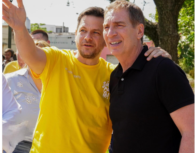Santilli y Ritondo recorrieron Zárate junto a Matzkin antes de las elecciones